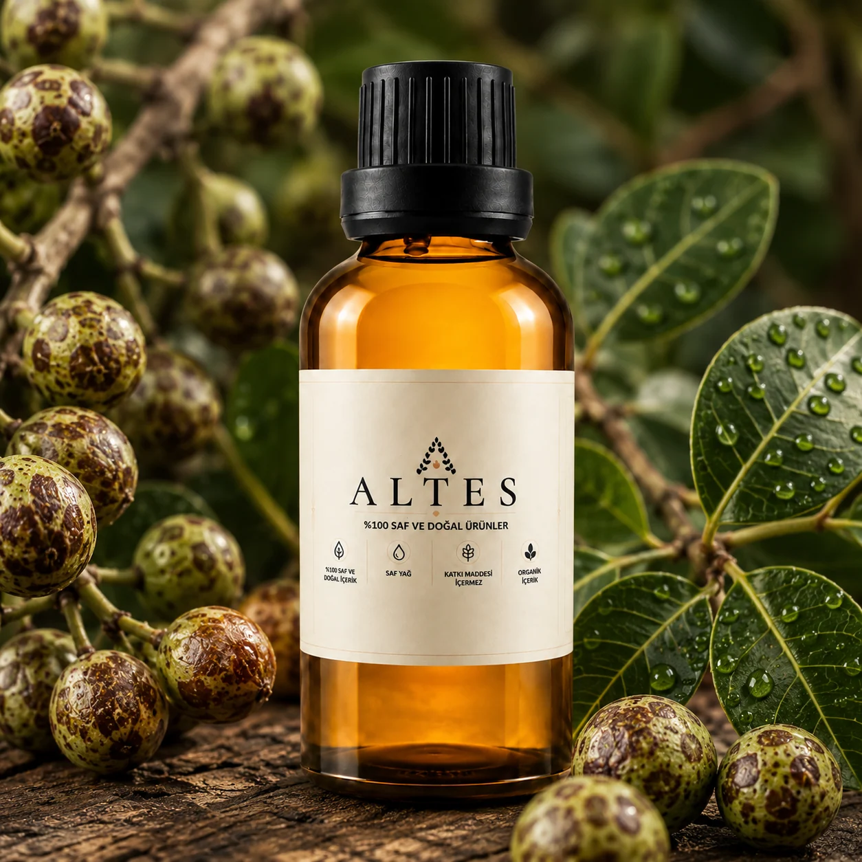 ALTES Menengiç Yağı 100 ml – %100 Saf ve Doğal - bitkisel yakın plan ürün görseli