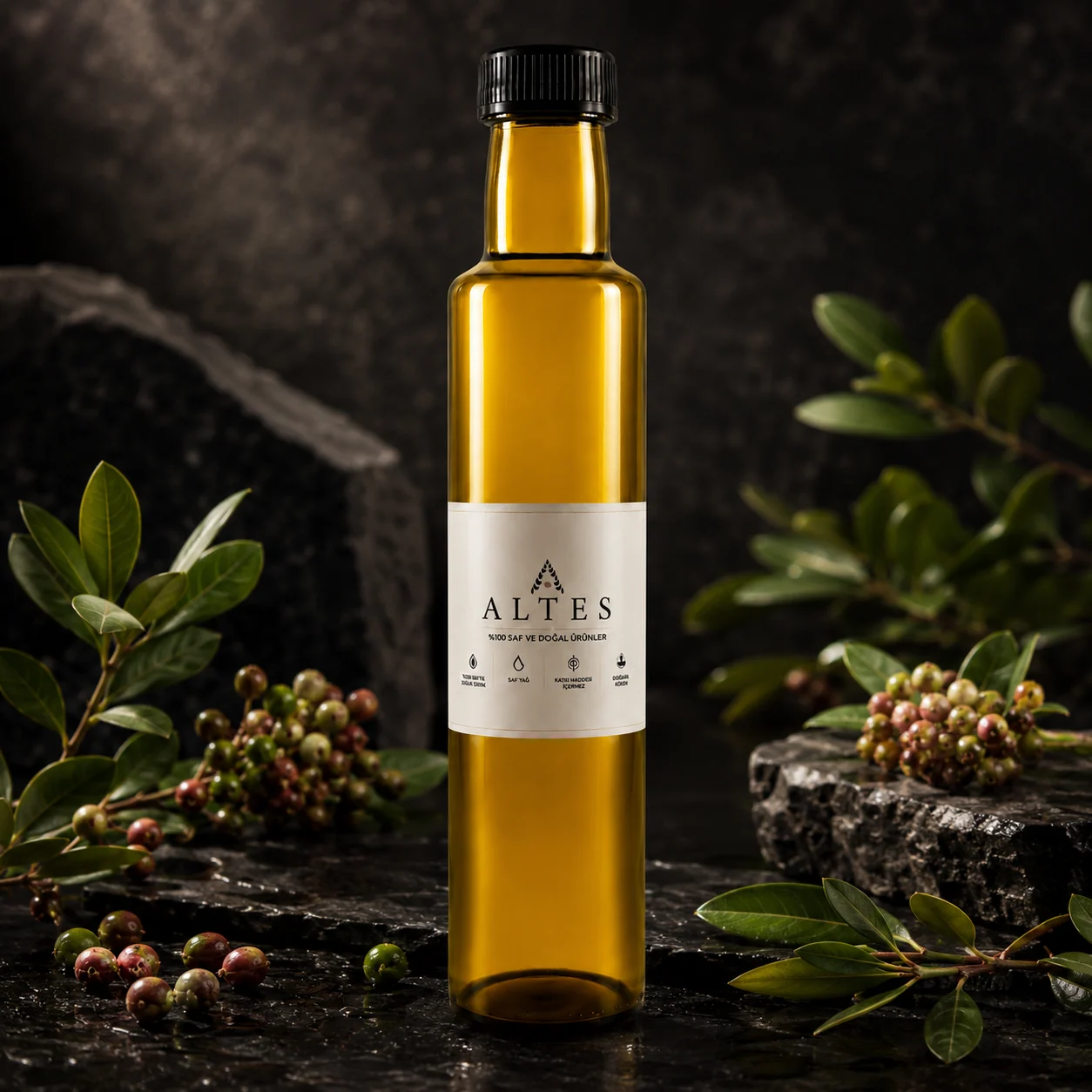ALTES Menengiç Yağı 250 ml – %100 Saf ve Doğal - koyu lüks ürün görseli