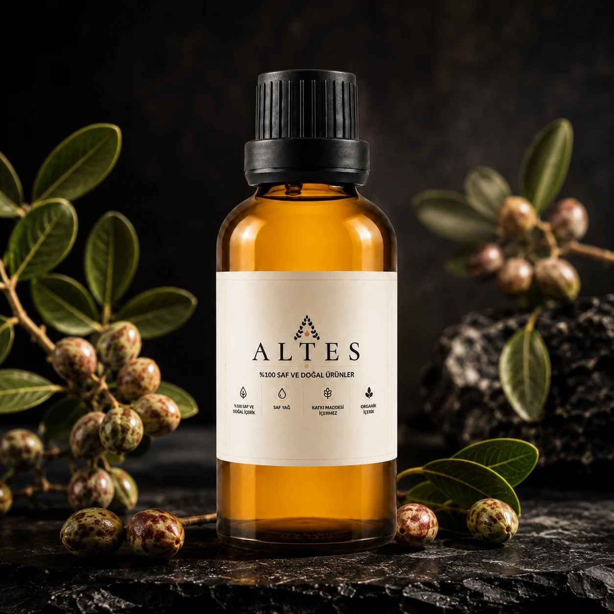 ALTES Menengiç Yağı 50 ml – %100 Saf ve Doğal - koyu lüks ürün görseli