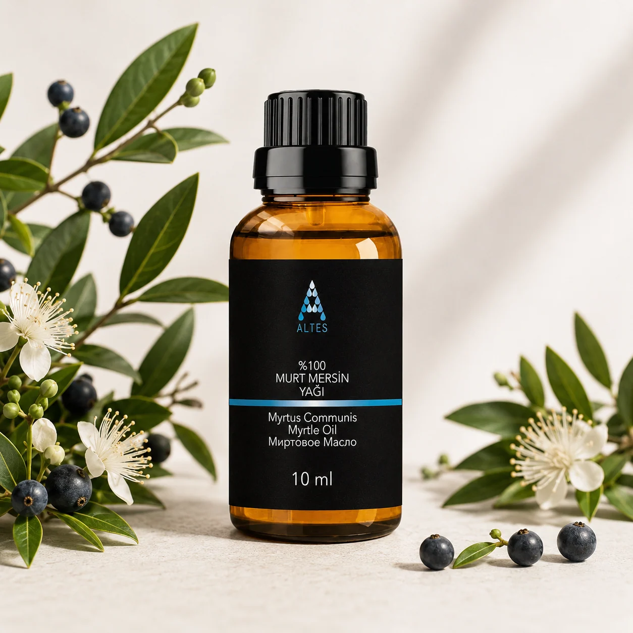 ALTES Murt Uçucu Yağı 10 ml – %100 Saf ve Doğal - beyaz zemin ürün görseli