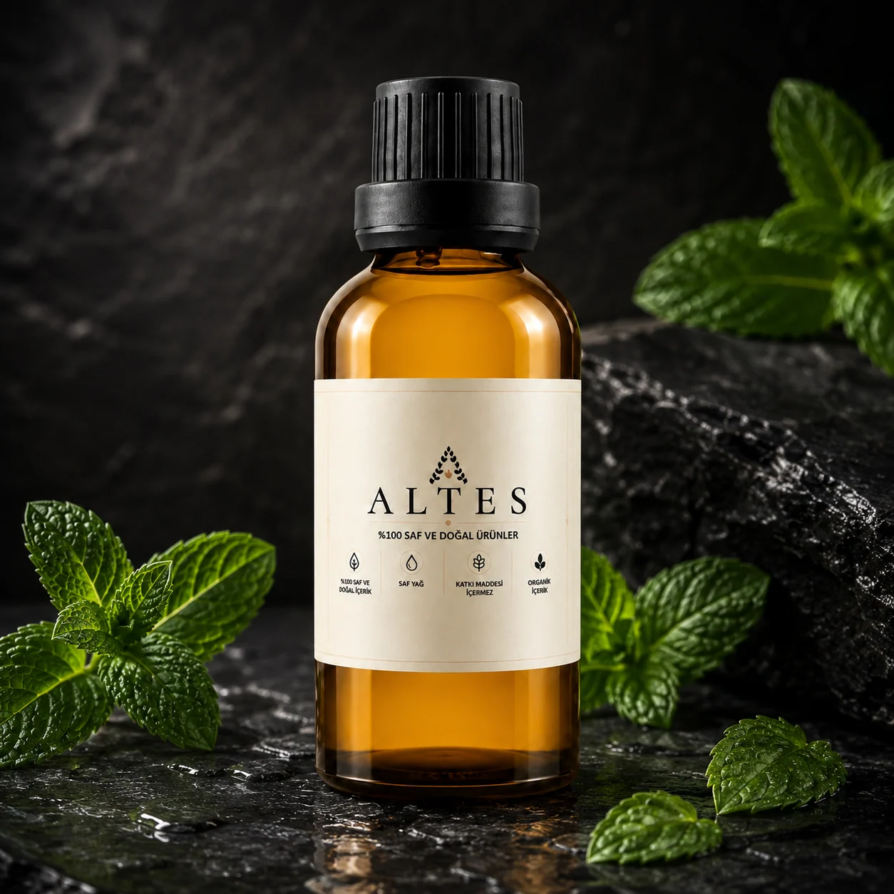 ALTES Nane Uçucu Yağı 50 ml – %100 Saf ve Doğal - koyu lüks ürün görseli