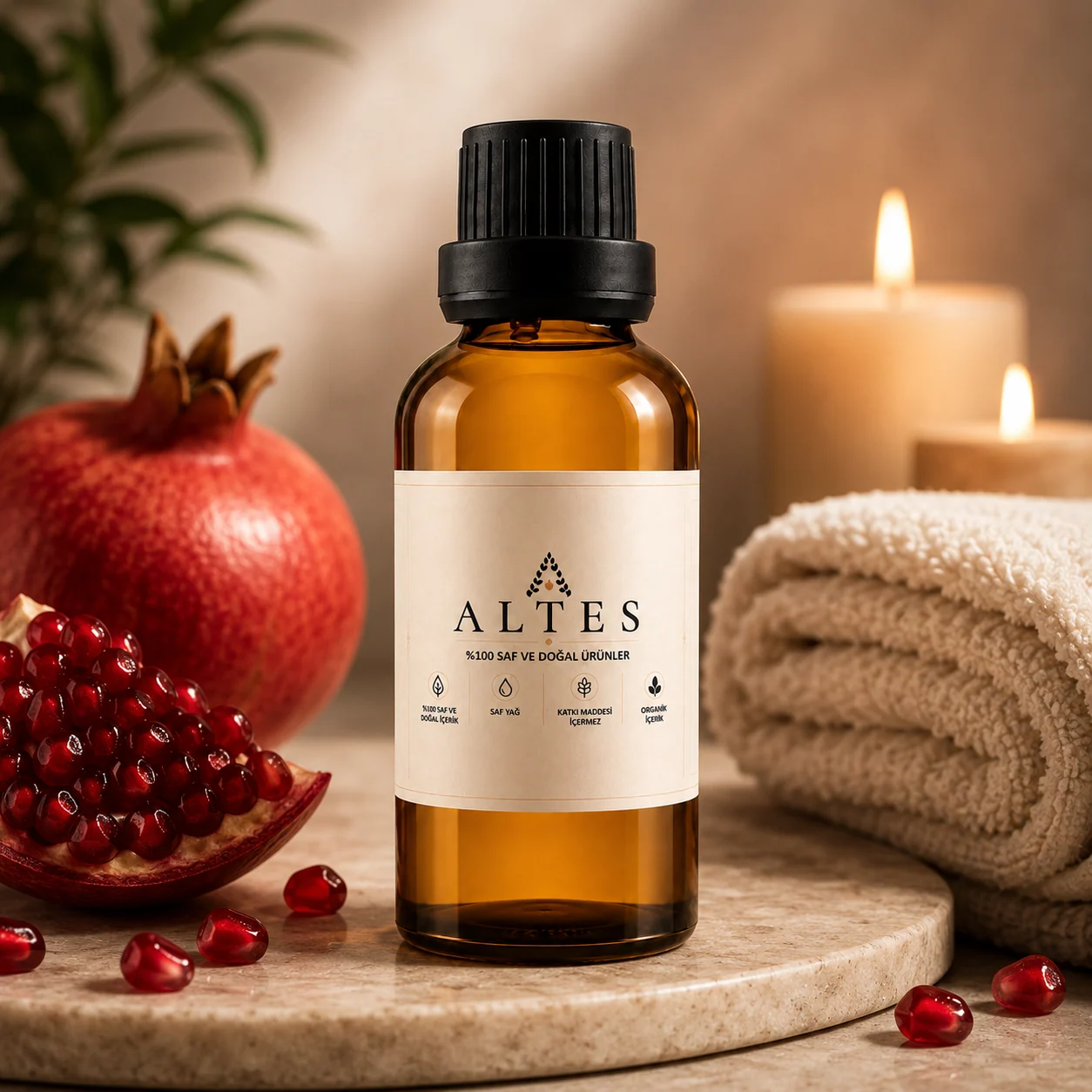 Nar Çekirdeği Yağı 100 ml – %100 Saf ve Doğal Soğuk Sıkım