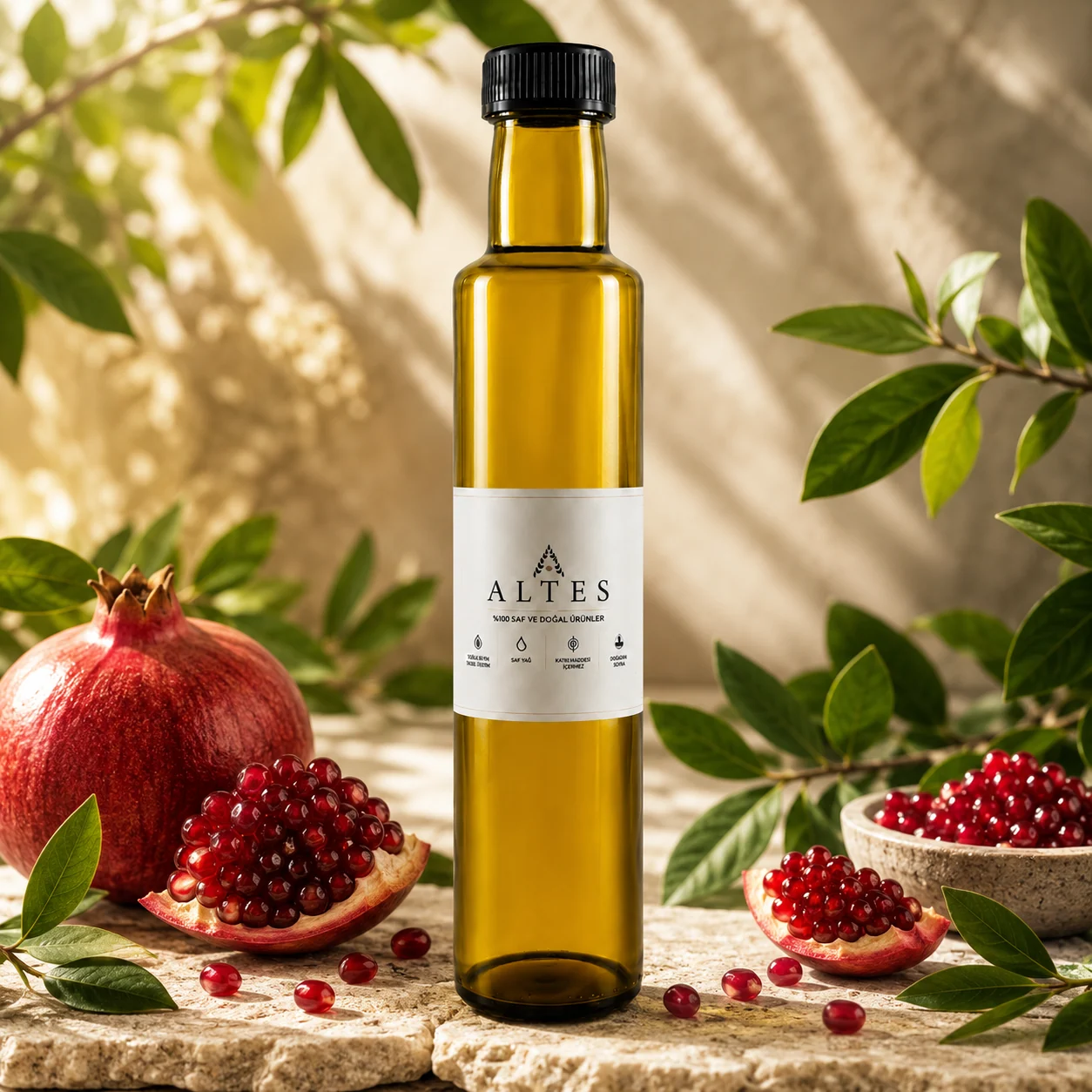 ALTES Nar Çekirdeği Yağı 250 ml – %100 Saf ve Doğal Soğuk Sıkım - botanik ürün görseli