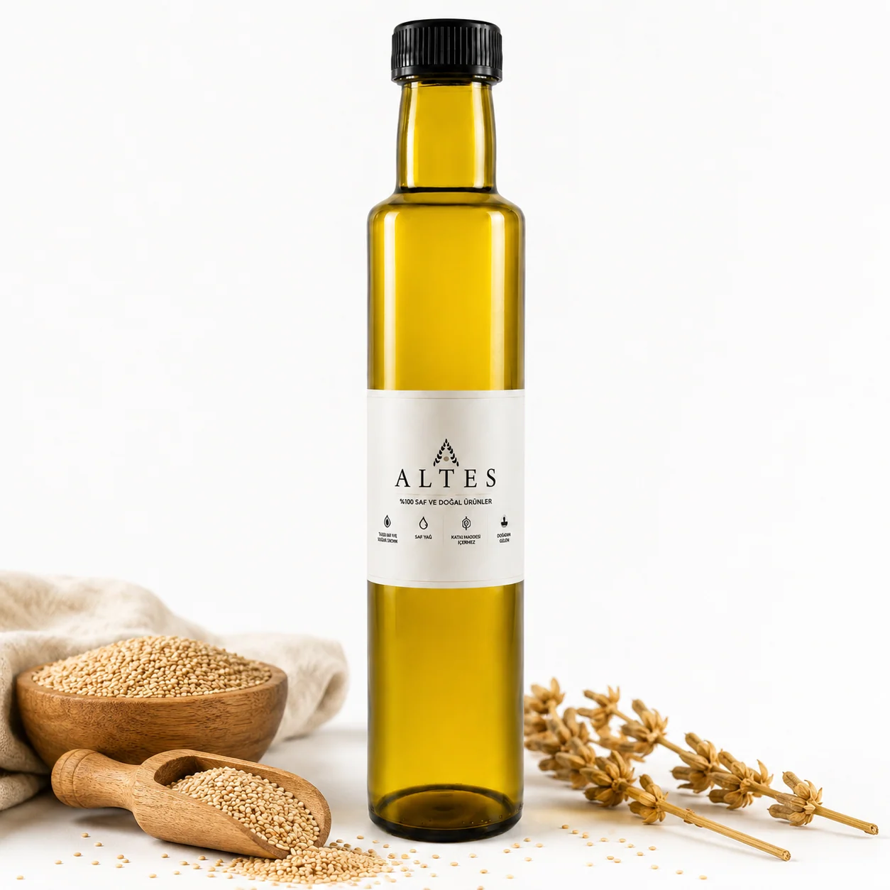 ALTES Susam Yağı 250 ml – %100 Saf ve Doğal - beyaz zemin ürün görseli