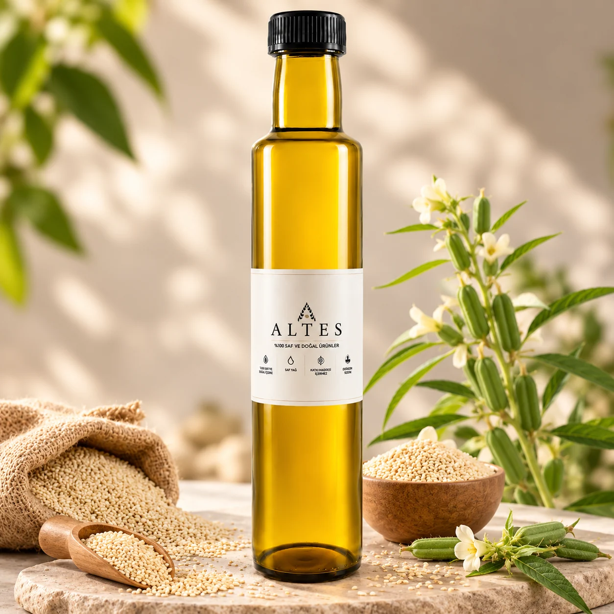 ALTES Susam Yağı 250 ml – %100 Saf ve Doğal - botanik ürün görseli