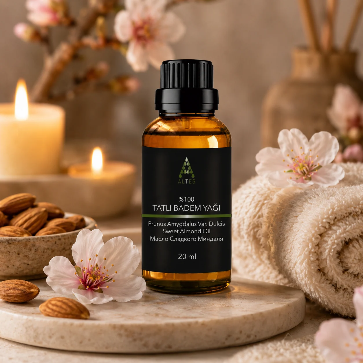 Tatlı Badem Yağı 20 ml – %100 Saf ve Doğal