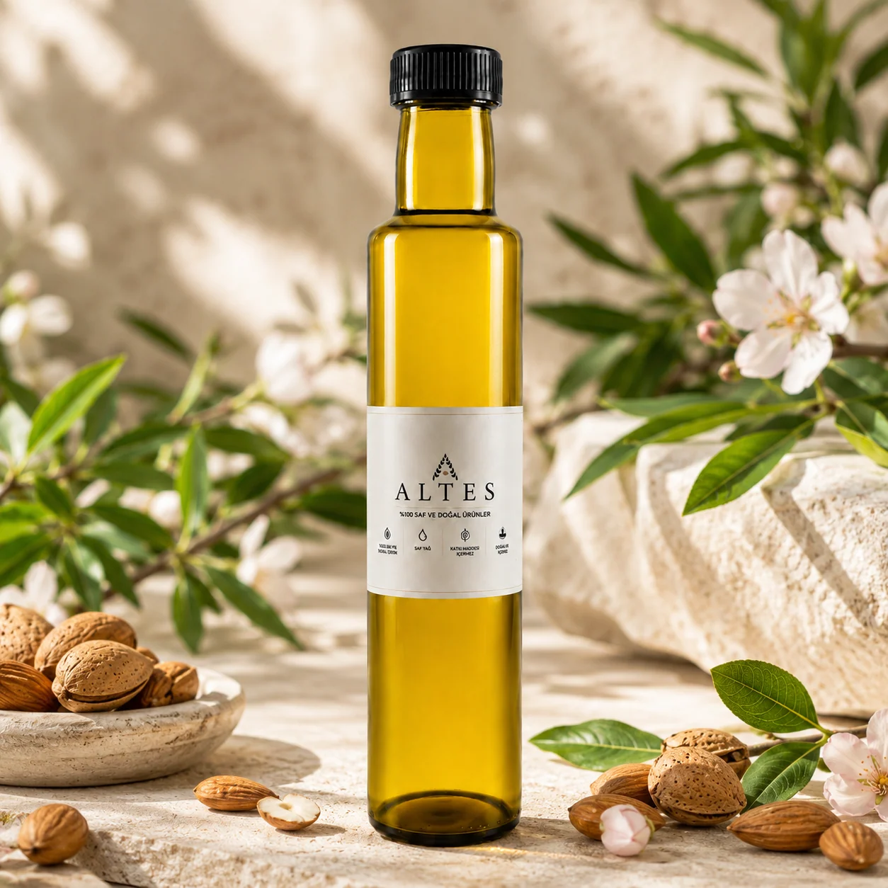 ALTES Tatlı Badem Yağı 250 ml – %100 Saf ve Doğal - botanik ürün görseli