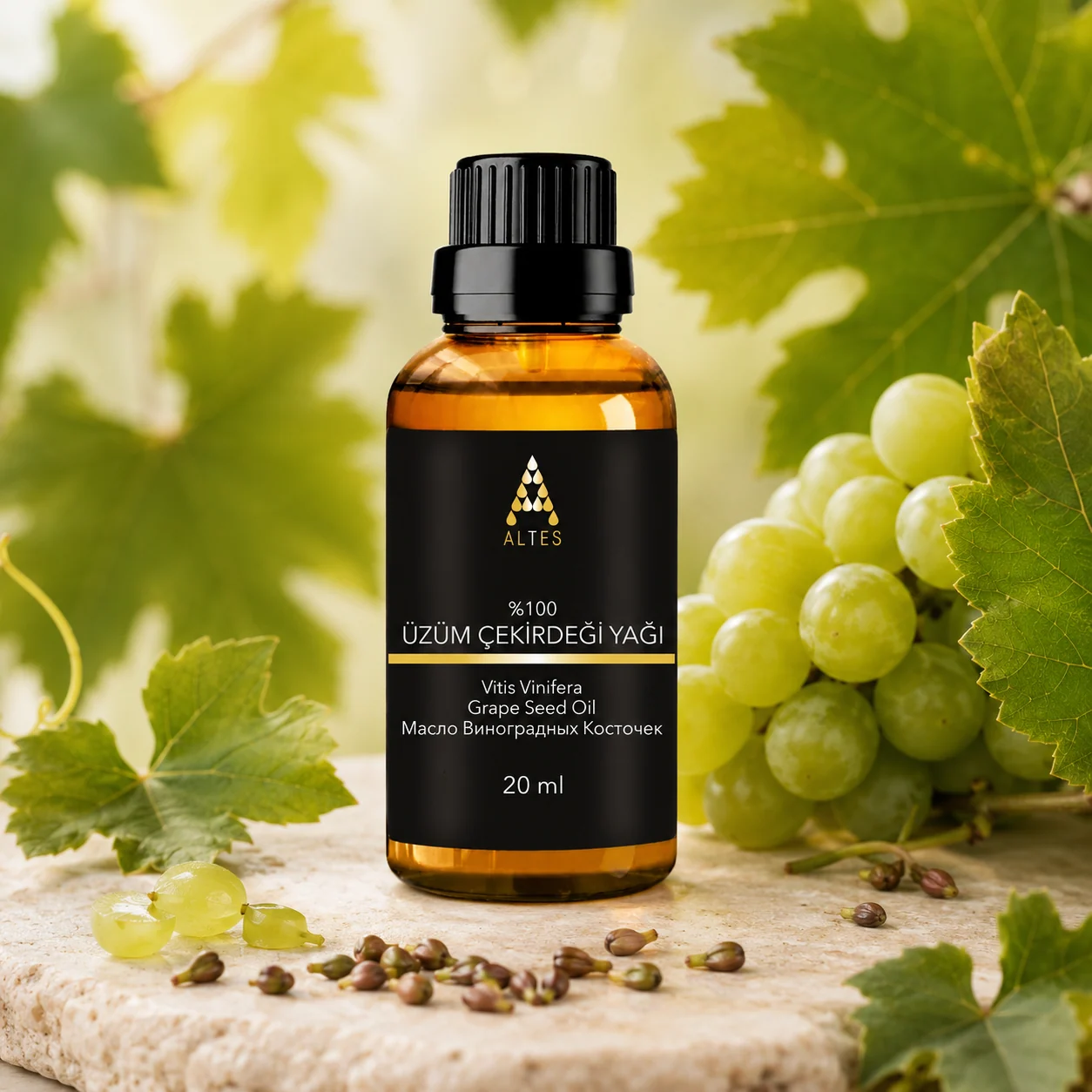 ALTES Üzüm Çekirdeği Yağı 20 ml – %100 Saf ve Doğal - botanik ürün görseli